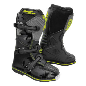 Shot K10 2.0 MX Boots Kids – Black/Camo – UK 1 / EUR 33