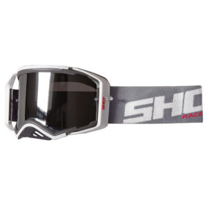 Shot Lite Grey White Matt Motocross Goggles