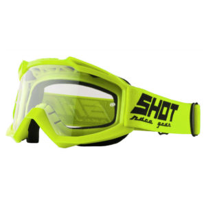 Shot Assault Neon Yellow Glossy Motocross Goggles