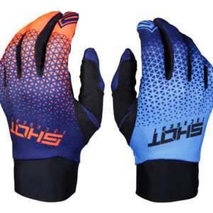 Shot Aerolite Delta Blue/Neon Orange Adult Gloves – 08