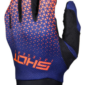 Shot Aerolite Delta Blue/Neon Orange Adult Gloves – 08