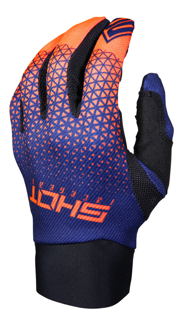 Shot Aerolite Delta Blue/Neon Orange Adult Gloves - 08 - Image 2
