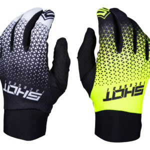 Shot Aerolite Delta Grey/Neon Yellow Adult Gloves – 08