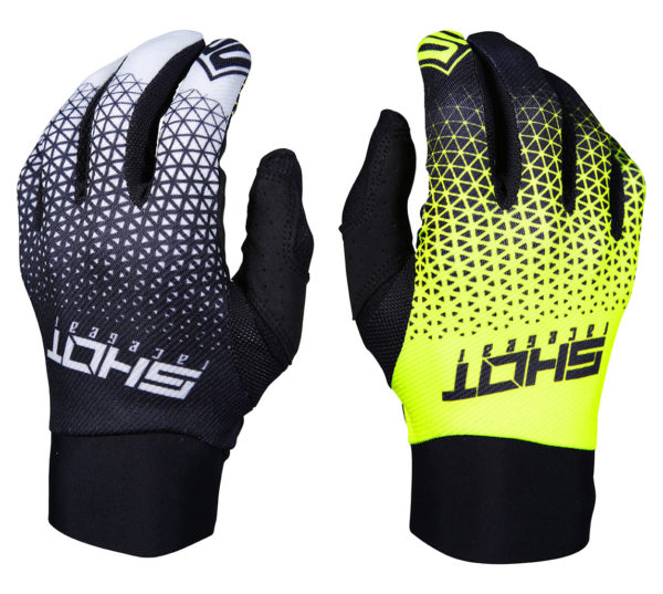 Shot Aerolite Delta Grey/Neon Yellow Adult Gloves - 08