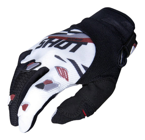 Shot Contact Score Grey/Burgundy Adult Gloves - 11
