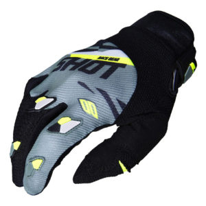 Shot Contact Score Khaki/Neon Yellow Adult Gloves – 12