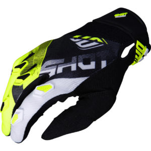 Shot Devo Ultimate Black/Neon Yellow Adult Gloves – 12