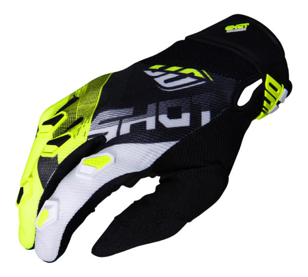 Shot Devo Ultimate Black/Neon Yellow Adult Gloves - 12