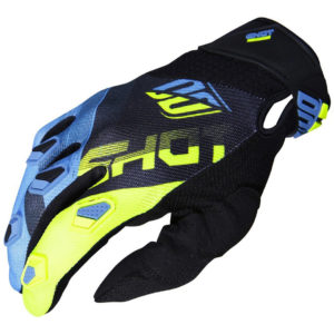 Shot Devo Ultimate Blue/Neon Yellow Adult Gloves – 08