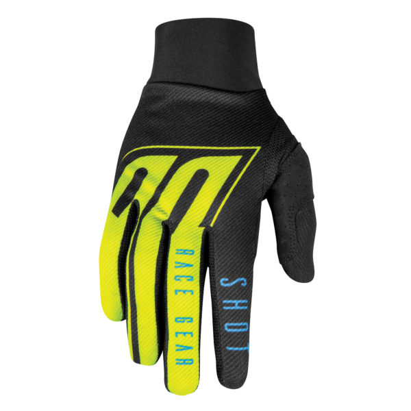 Shot Adult Aerolite Gloves - Blue Neon Yellow - S (8)