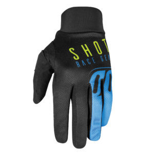 Shot Adult Aerolite Gloves – Blue Neon Yellow – S (8)