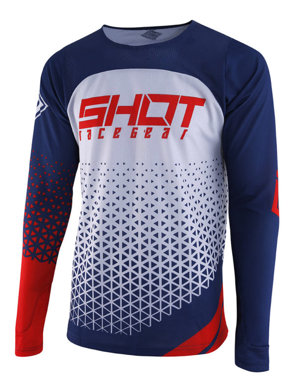 Shot Aerolite Delta Red Adults MX Jersey - Small