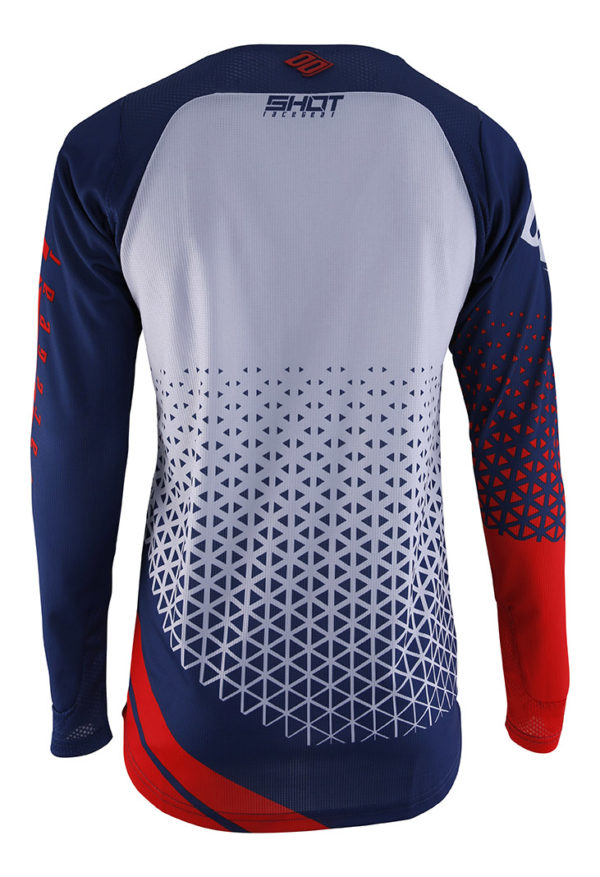 Shot Aerolite Delta Red Adults MX Jersey - Small - Image 4