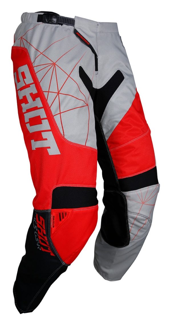 Shot Contact Infinite Grey/Red Adults MX Pants - 30" Waist - Image 2