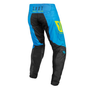 Shot Aerolite MX Pants Adult – Alpha Blue Neon Yellow 36″