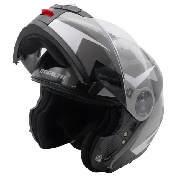 Stealth V159 Flip Road Helmet Graphic Mono Gloss - Large - Image 3