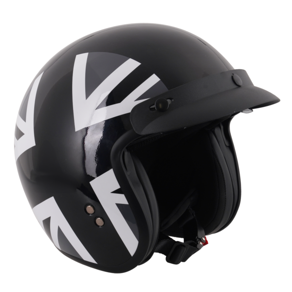 Stealth HS391 Peaked Open Face Helmet Mono Jack - Large - Image 10