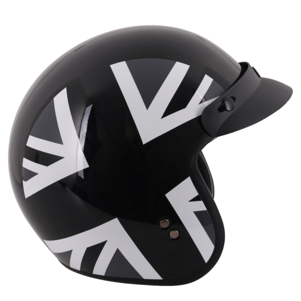 Stealth HS391 Peaked Open Face Helmet Mono Jack - Large - Image 9