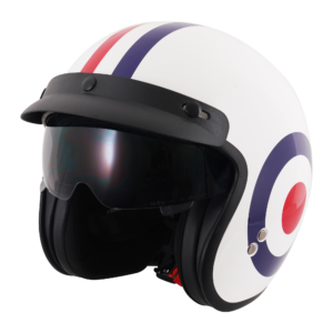 Stealth Open Face Helmet With Peak – Roundel – Large