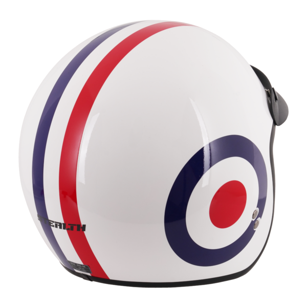 Stealth Open Face Helmet With Peak - Roundel - Large - Image 5