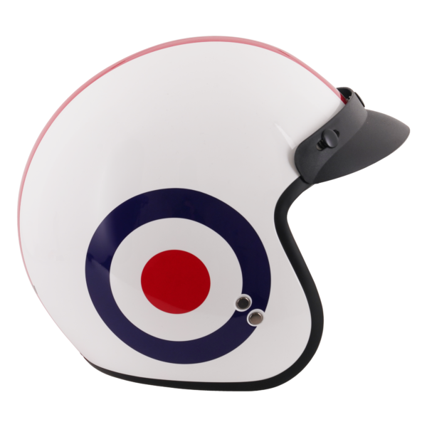 Stealth Open Face Helmet With Peak - Roundel - Large - Image 12