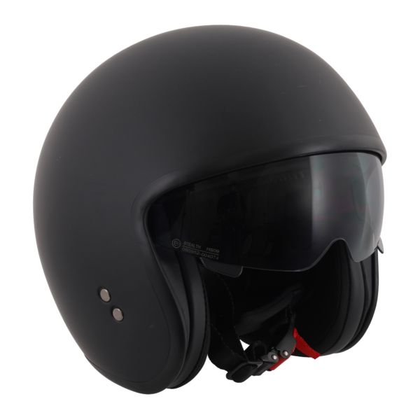 Stealth Open Face Helmet - Matt Black - Large - Image 6