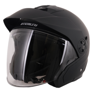 Stealth Metro Open Face Helmet – Matt Black – Large