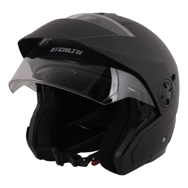 Stealth Metro Open Face Helmet - Matt Black - Large - Image 11