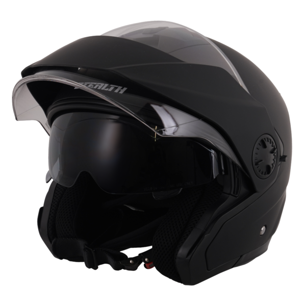 Stealth Metro Open Face Helmet - Matt Black - Large - Image 3