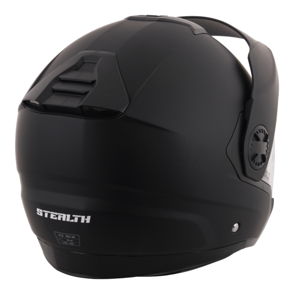 Stealth Metro Open Face Helmet - Matt Black - Large - Image 6