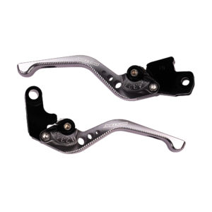 BikeTek Adjustable CNC Short Lever Set Titanium with Black Adjuster – #081