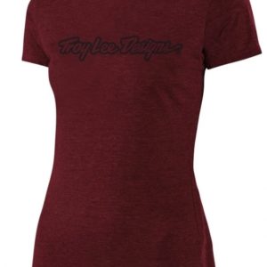 Troy Lee Designs Womens Signature T-Shirt – Maroon – Small