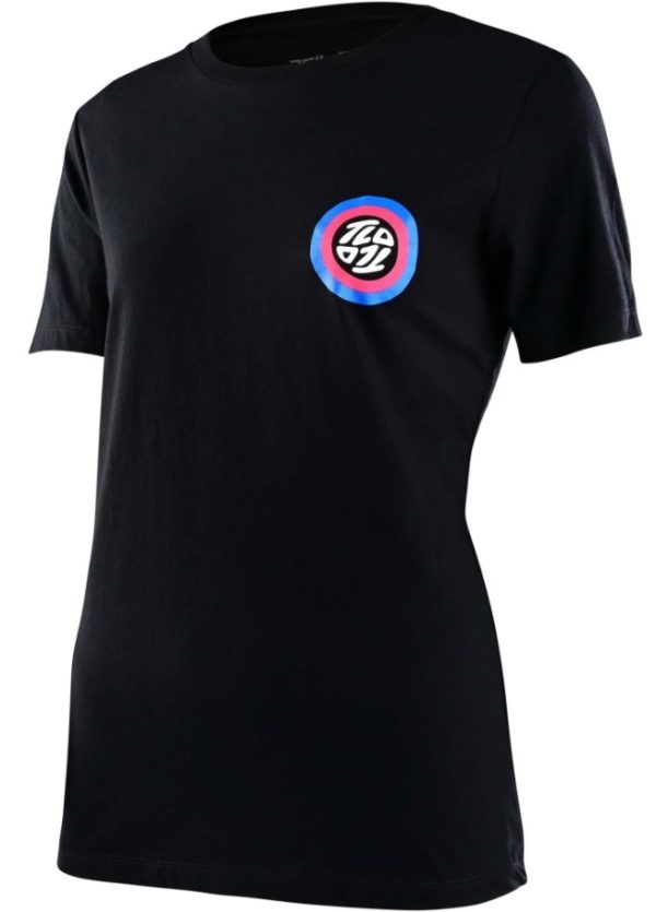 Troy Lee Designs Womens Spun Short Sleeve T-Shirt - Black - Small - Image 2
