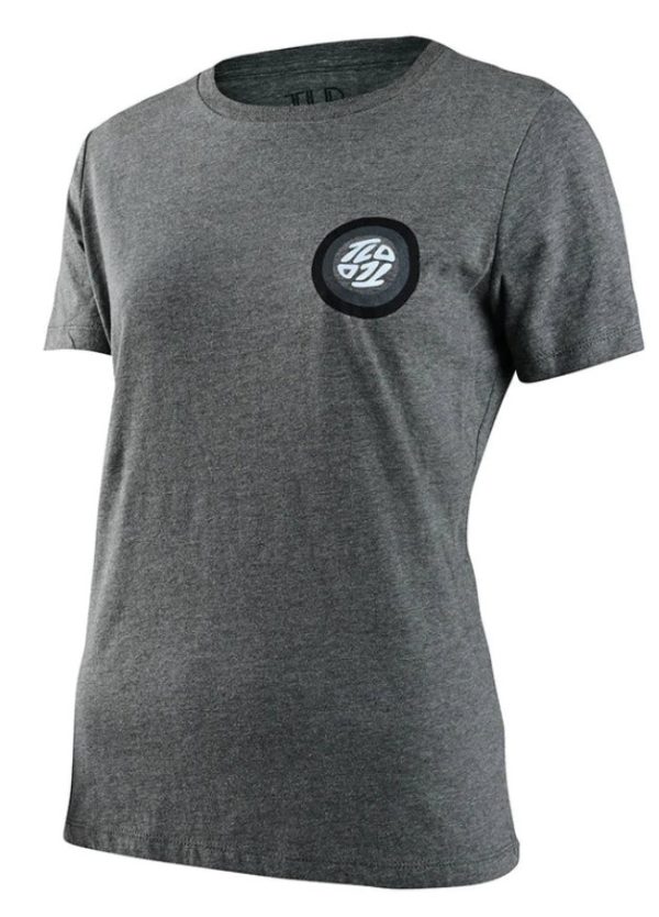 Troy Lee Designs Womens Spun Short Sleeve T-Shirt - Deep Heather - Small - Image 2