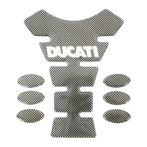 Bike It Carbon Effect Logo Spine Tank Pad – Ducati