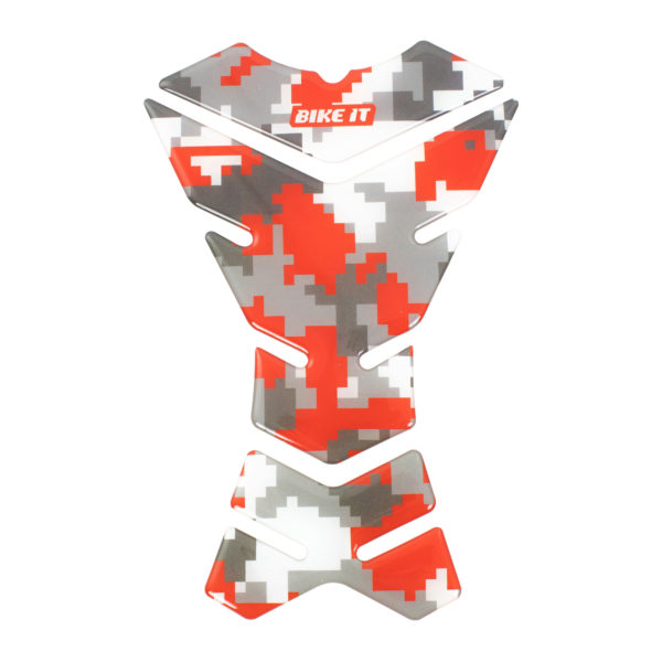 Bike It Red Urban Camo Spine Tank Pad