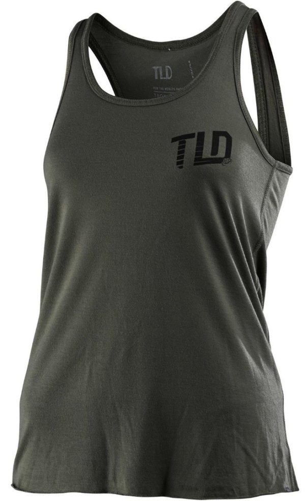 Troy Lee Designs Womens Trackside Tank - Military Green - Small