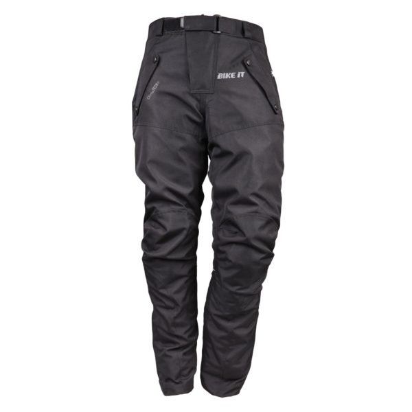 Bike It 'Triple Black' Ultimate Adventure Waterproof Motorcycle Pants/Trousers - LARGE - Image 6