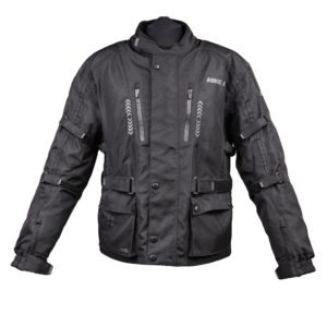 Bike It ‘Triple Black’ Waterproof Adventure Motorcycle Jacket – Large
