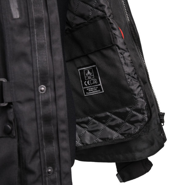 Bike It 'Triple Black' Waterproof Adventure Motorcycle Jacket - Large - Image 12