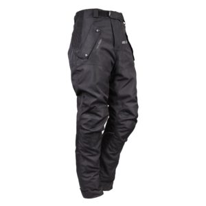 Bike It ‘Triple Black’ Ultimate Adventure Waterproof Motorcycle Pants/Trousers – LARGE