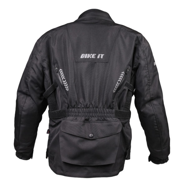 Bike It 'Triple Black' Waterproof Adventure Motorcycle Jacket - Large - Image 15