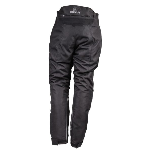 Bike It 'Triple Black' Ultimate Adventure Waterproof Motorcycle Pants/Trousers - LARGE - Image 3