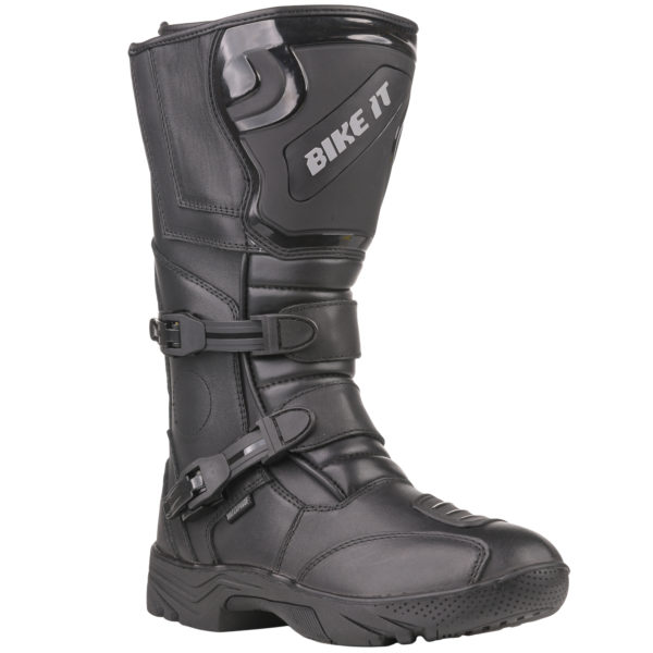 Bike It 'Triple-Black' Motorcycle Adventure Boot (Black) - UK6 / EUR40 - Image 3