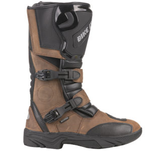 Bike It ‘Triple-Black’ Motorcycle Adventure Boots (Brown) – UK6 / EUR40