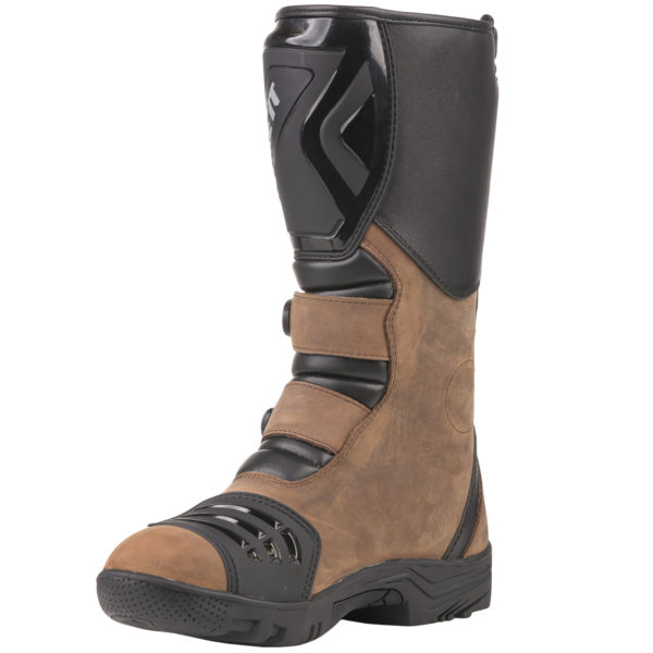 Bike It 'Triple-Black' Motorcycle Adventure Boots (Brown) - UK6 / EUR40 - Image 8