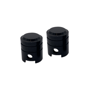 Bike It Small Piston Valve Caps – Black