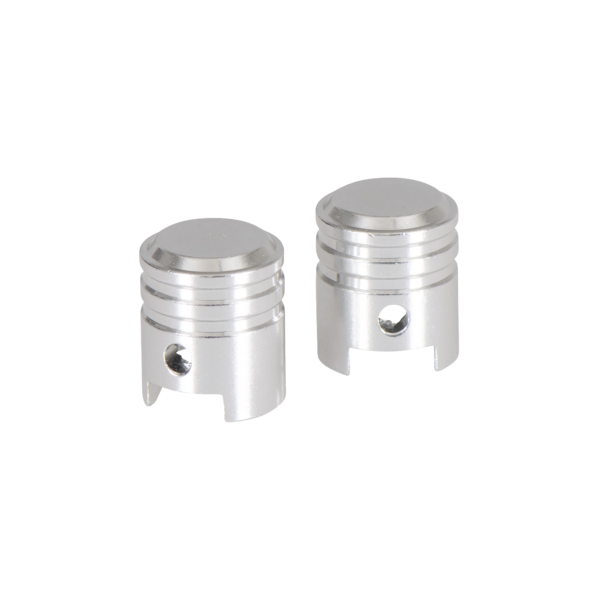 Bike It Small Piston Valve Caps - Chrome