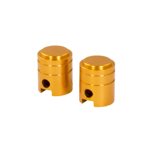 Bike It Small Piston Valve Caps – Gold