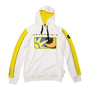 Rossi 46 White Large Ladies Zip Fleece Hoodie